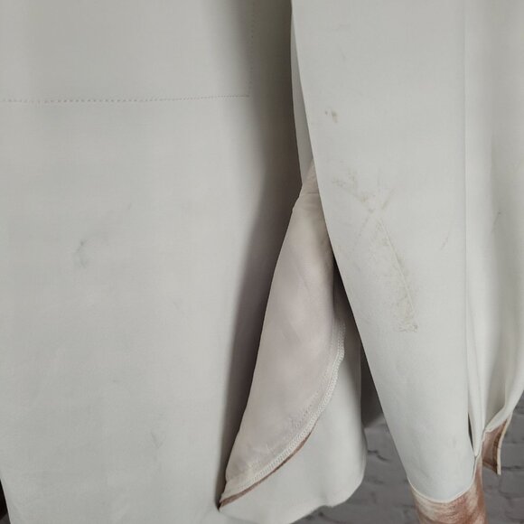 Zara Tan Check Oversized Boxy Snap Up Shacket Lightweight Jacket Size Medium M - Picture 8 of 16